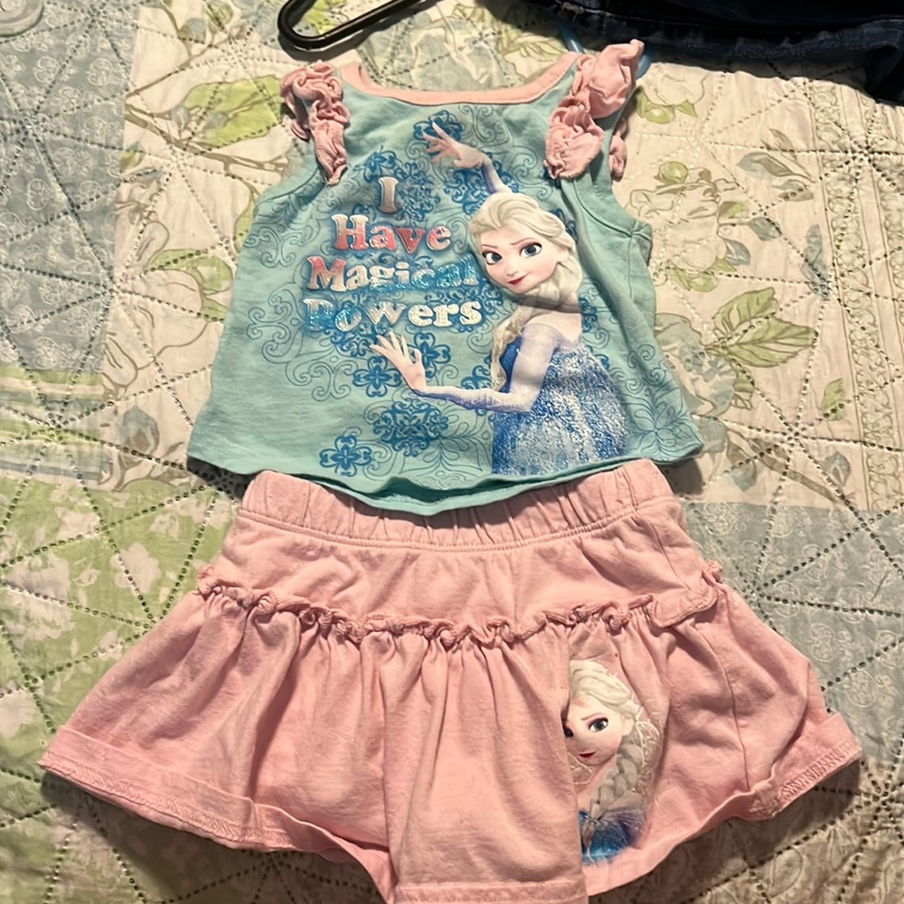 Frozen shirt and skirt